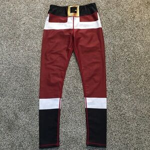 Stylish Red and Black Leggings